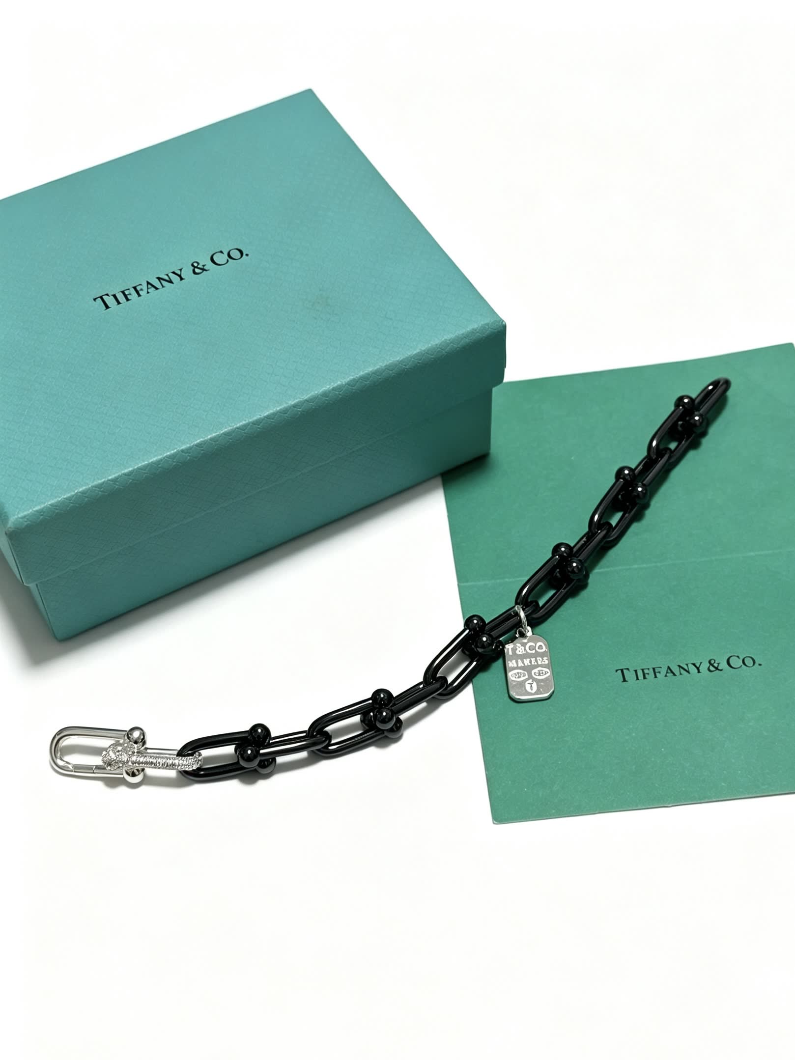 Tiffany & Co. Black Onyx Link Bracelet